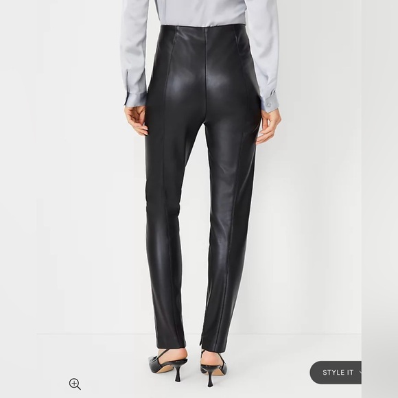 The Audrey Pant in Faux Leather - Picture 2 of 7